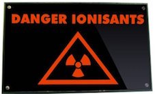 afficheur danger rayons x