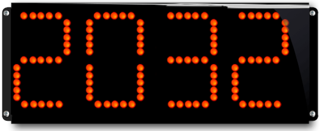 Afficheur numérique BCD grands chiffres LED