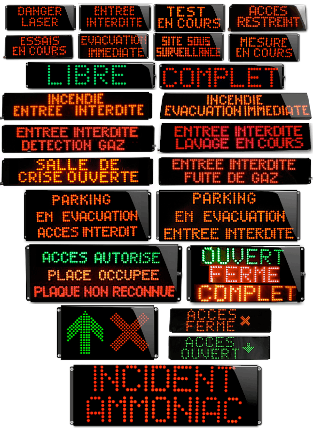 catalogue texte lumineux étanche IP65sur mesure SREI