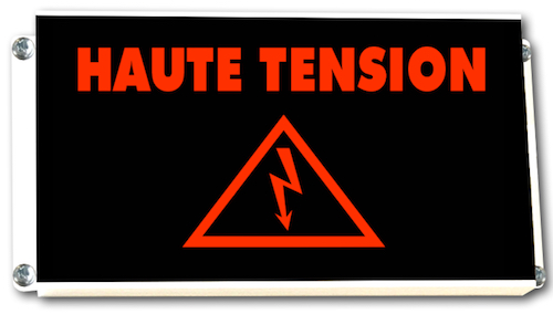 afficheur lumineux pictogramme lumineux HAUTE TENSION