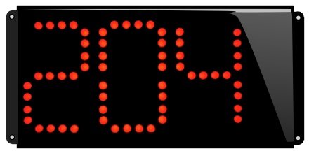 afficheur numérique lumineux à leds